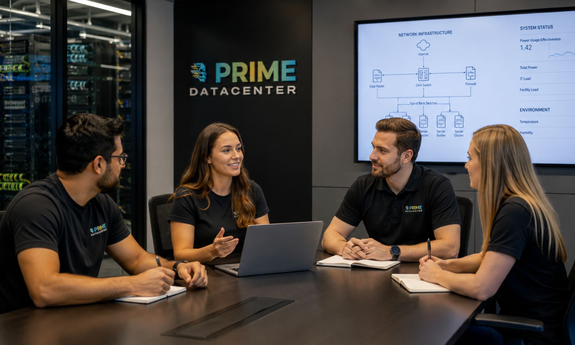 PRIME DataCenter team bespreekt technische eisen voor datacenter- en hostinginfrastructuur